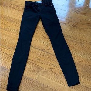 Current Elliot black stretchy jeans